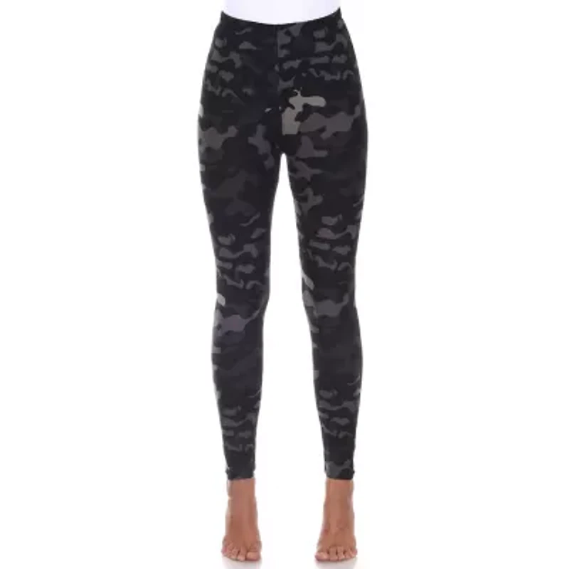 White Mark Womens Mid Rise 26" Full Length Leggings