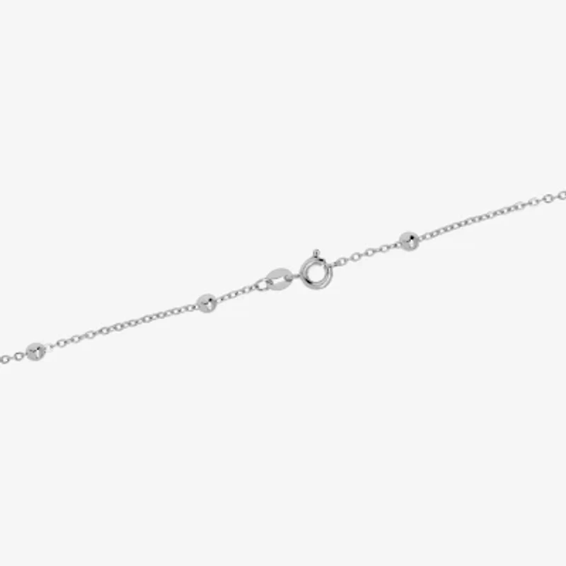 Silver Reflections Womens Pure Over Brass 18 Inch Bead Chain Necklace