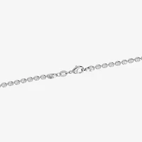 Silver Reflections Womens Pure Over Brass 18 Inch Bead Chain Necklace