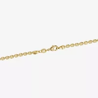 Silver Reflections Womens 24K Gold Over Brass Inch Bead Chain Necklace