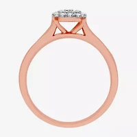 I Said Yes (H-I / I1) Womens 3/8 CT. T.W. Lab Grown White Diamond 14K Rose Gold Over Silver Sterling Round Halo Bridal Set