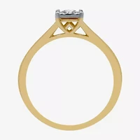 I Said Yes (H-I / I1) Womens 1/4 CT. T.W. Lab Grown White Diamond 14K Gold Over Silver Sterling Solitaire Bridal Set