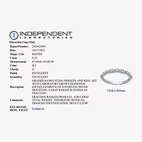 I Said Yes (H-I / I1) Womens 1/5 CT. Lab Grown White Diamond Sterling Silver Wedding Band