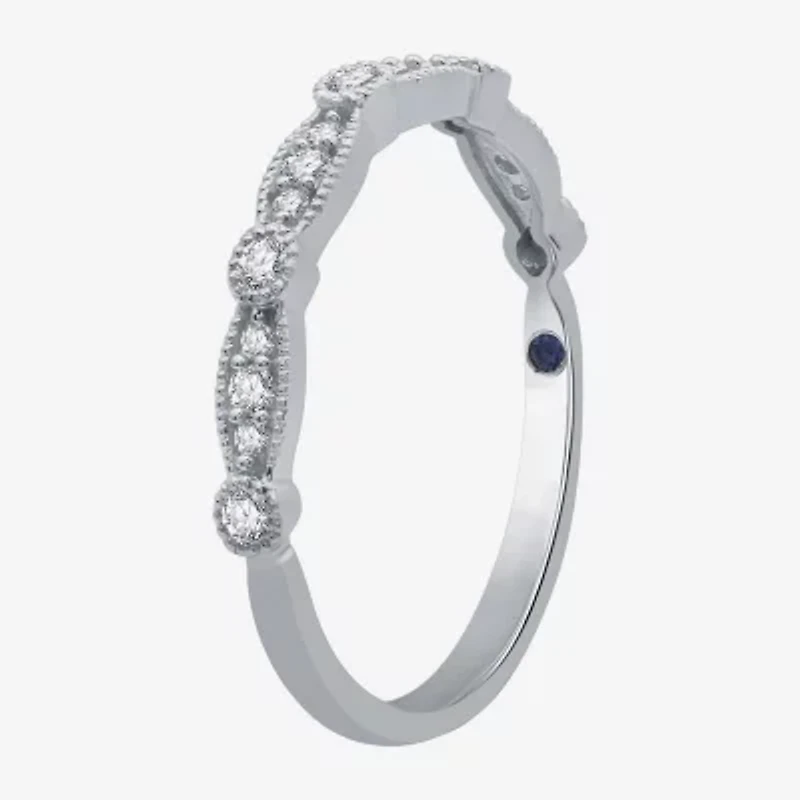 I Said Yes (H-I / I1) Womens 1/5 CT. Lab Grown White Diamond Sterling Silver Wedding Band