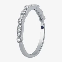 I Said Yes (H-I / I1) Womens 1/5 CT. Lab Grown White Diamond Sterling Silver Wedding Band