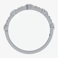 I Said Yes (H-I / I1) Womens 1/5 CT. Lab Grown White Diamond Sterling Silver Wedding Band