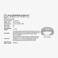 I Said Yes (H-I / I1) Womens 1 CT. T.W. Lab Grown White Diamond Sterling Silver Anniversary Band