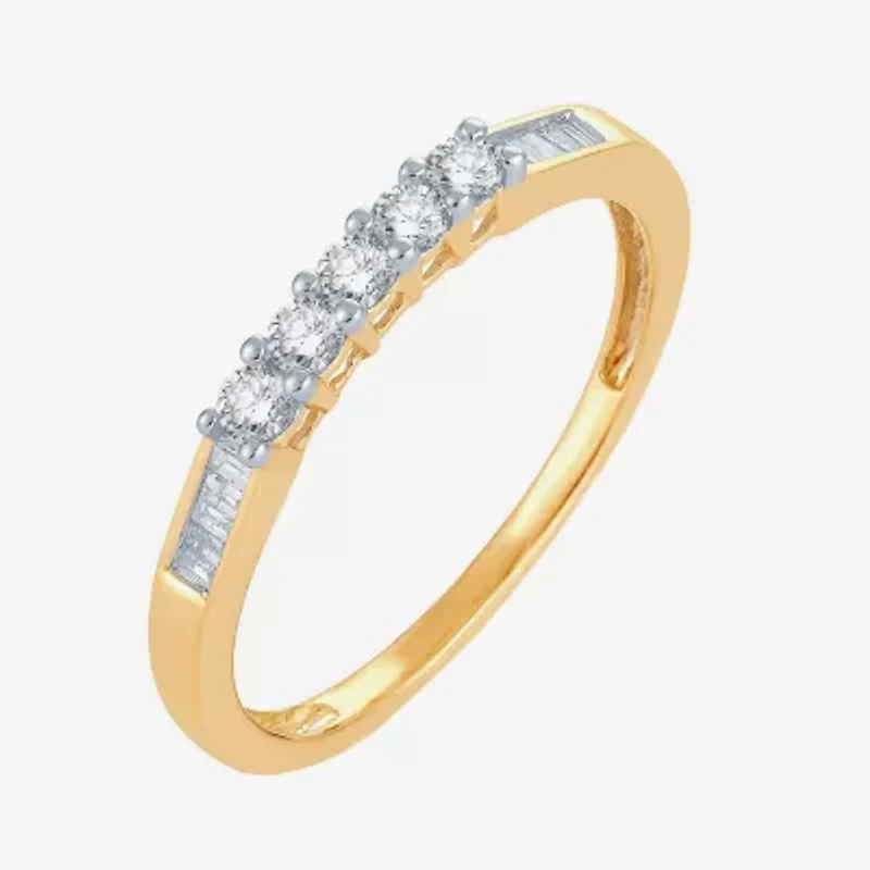 1/4 CT.T.W. Natural Diamond 10K or 14K Gold Wedding Band