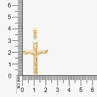 14K Gold Crucifix Pendant 