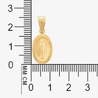Unisex Adult 14K Gold Oval Pendant