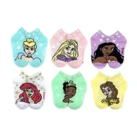 Toddler Girls Multi-Pack 6 Pair Princess Quarter Ankle Socks