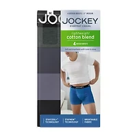 Jockey Everyday Casual Lightweight Cotton Blend Mens Boxer Briefs 2544