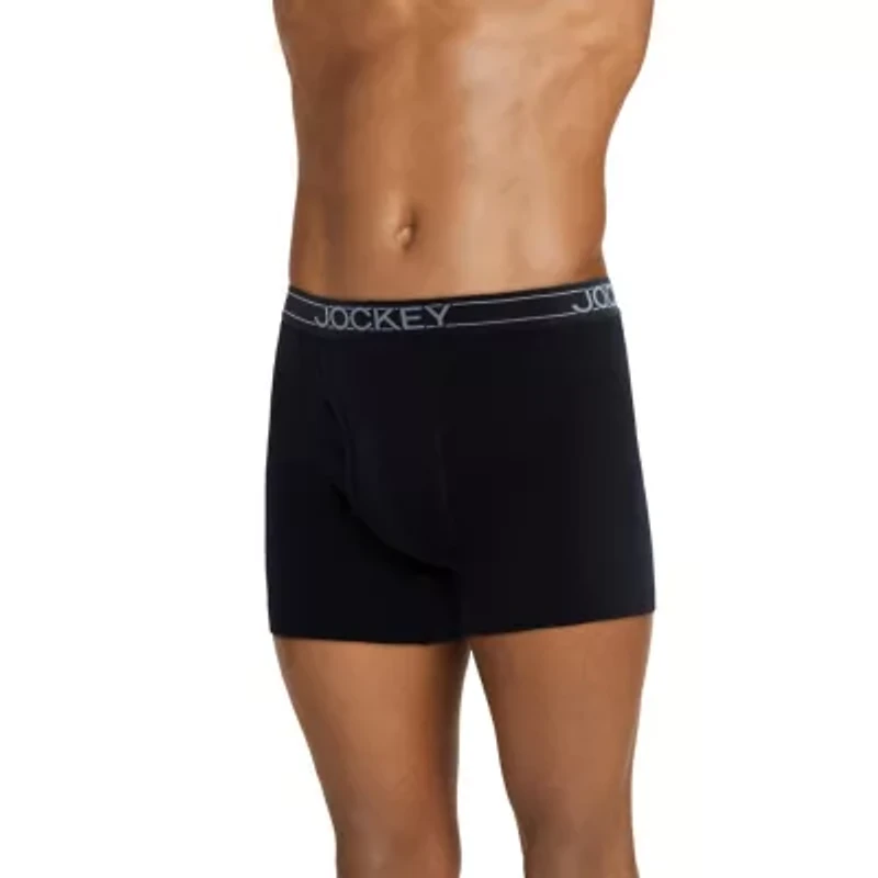 Jockey Everyday Casual Lightweight Cotton Blend Mens Boxer Briefs 2544