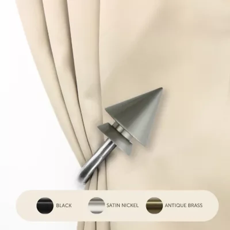 Rod Desyne Cone 2-pc. Curtain Holdback