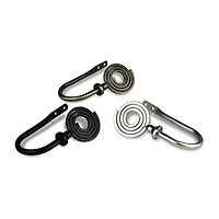 Rod Desyne Decorative Holdbacks with Coil Finials