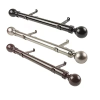 Rod Desyne (Set Of 2) Sphere Side 1 1/2 Adjustable Curtain