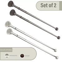 Rod Desyne 2pk Decorative 7/16 Tension Curtain