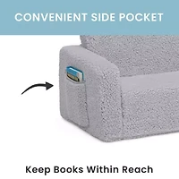 Cozee Flipout Convertible Sherpa Sofa