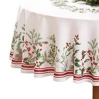 Elrene Home Fashions Winter Berry Tablecloth