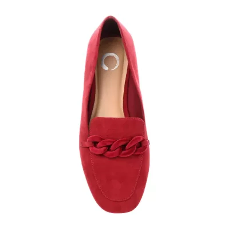 Journee Collection Cordell Womens Square Closed Toe Loafers