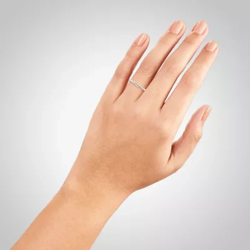 Silver Treasures Twist Womens 2MM Sterling Band