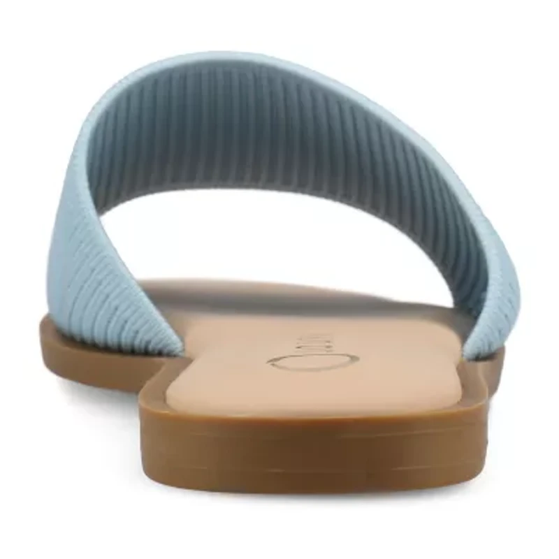 Journee Collection Cloudsteppers Womens Prisilla Flat Sandals
