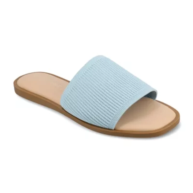 Journee Collection Cloudsteppers Womens Prisilla Flat Sandals