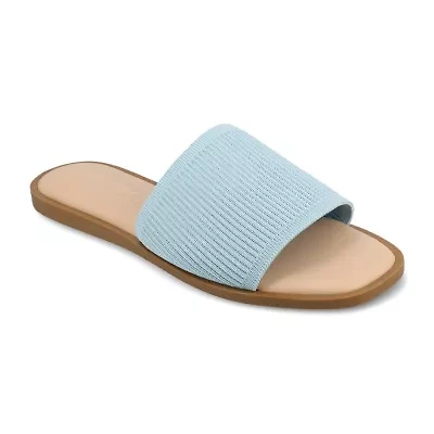 Journee Collection Cloudsteppers Womens Prisilla Flat Sandals
