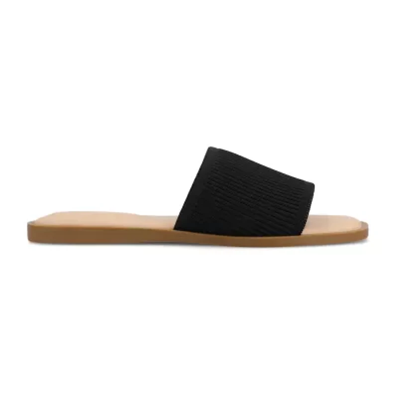 Journee Collection Cloudsteppers Womens Prisilla Flat Sandals
