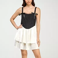Trixxi Womens Sleeveless Fit + Flare Dress Juniors
