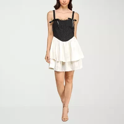 Trixxi Womens Sleeveless Fit + Flare Dress Juniors