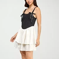 Trixxi Womens Sleeveless Fit + Flare Dress Juniors