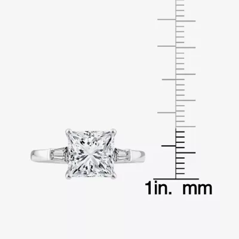 Grown Gorgeous (F, Vs2) Womens 3 3/4 CT. T.W. Lab White Diamond 14K Gold or Platinum Princess-cut Engagement Ring