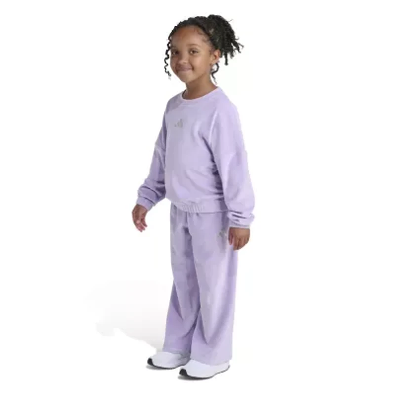 adidas Toddler Girls 2-pc. Pant Set