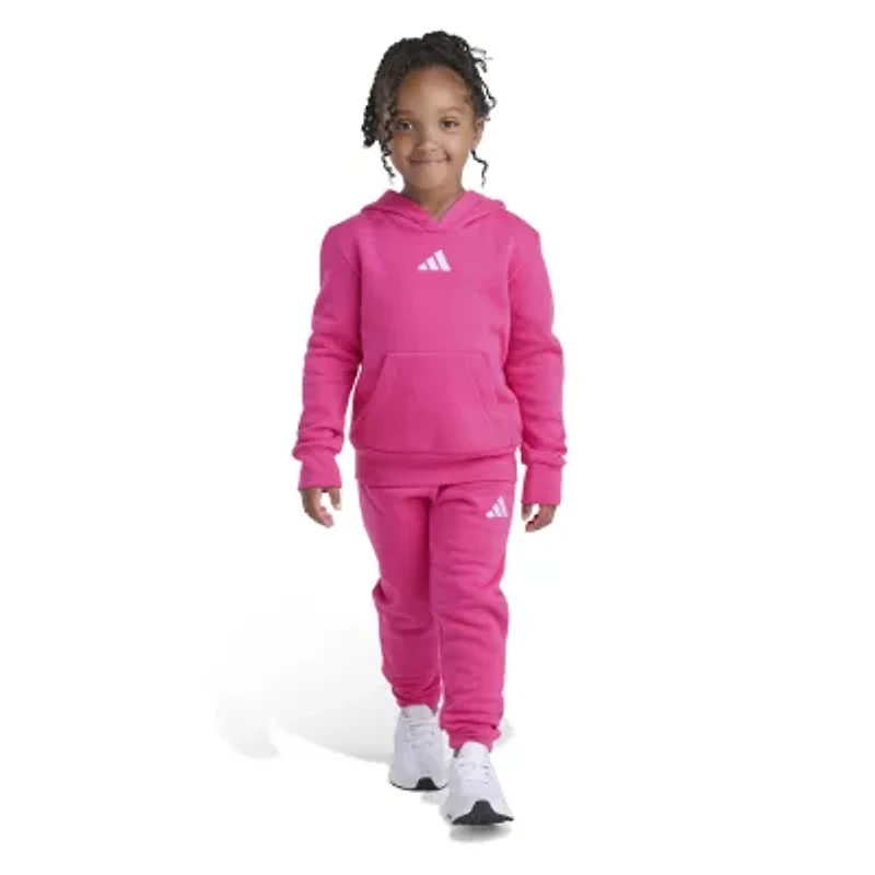 adidas Fleece Little Girls 2-pc. Pant Set