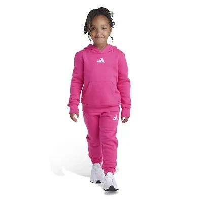 adidas Fleece Little Girls 2-pc. Pant Set