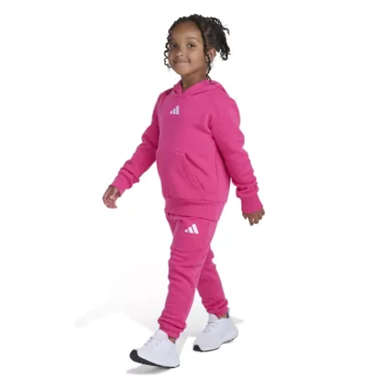 adidas Fleece Little Girls 2-pc. Pant Set
