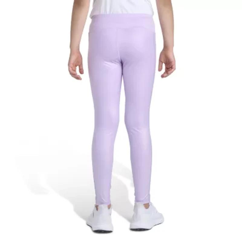 adidas Big Kid Girls Mid Rise Active Skinny Full Length Leggings