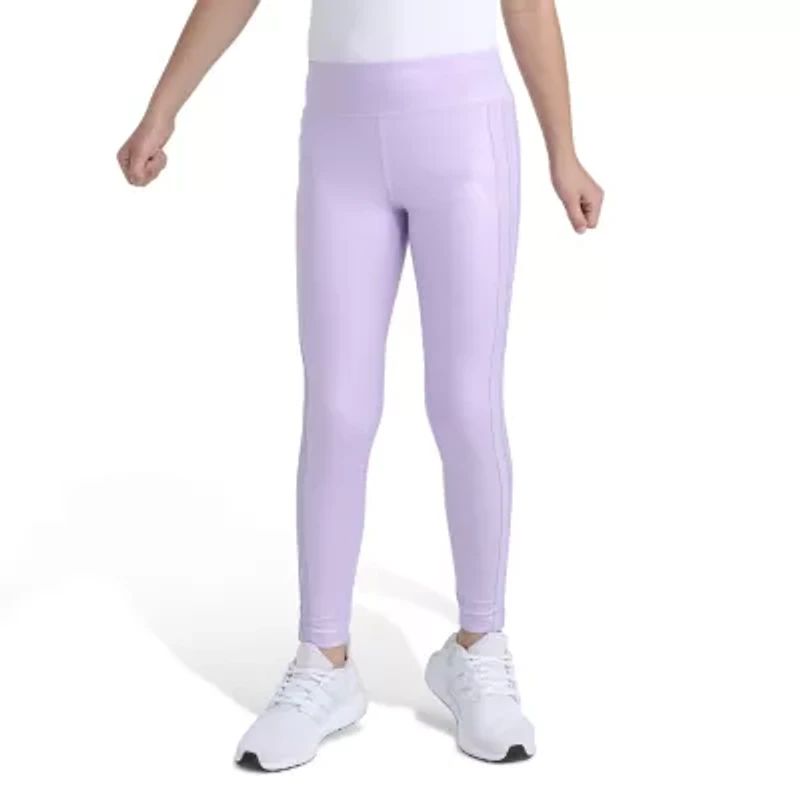 adidas Big Kid Girls Mid Rise Active Skinny Full Length Leggings