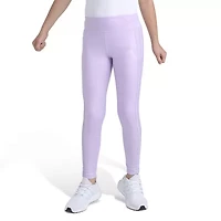 adidas Big Kid Girls Mid Rise Active Skinny Full Length Leggings