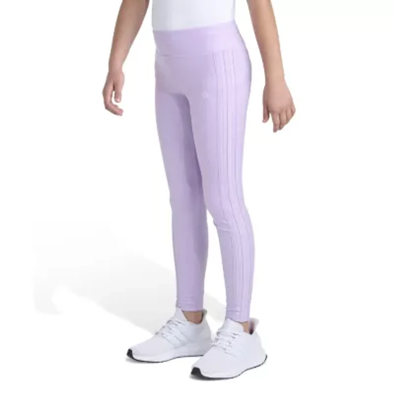 adidas Big Kid Girls Mid Rise Active Skinny Full Length Leggings