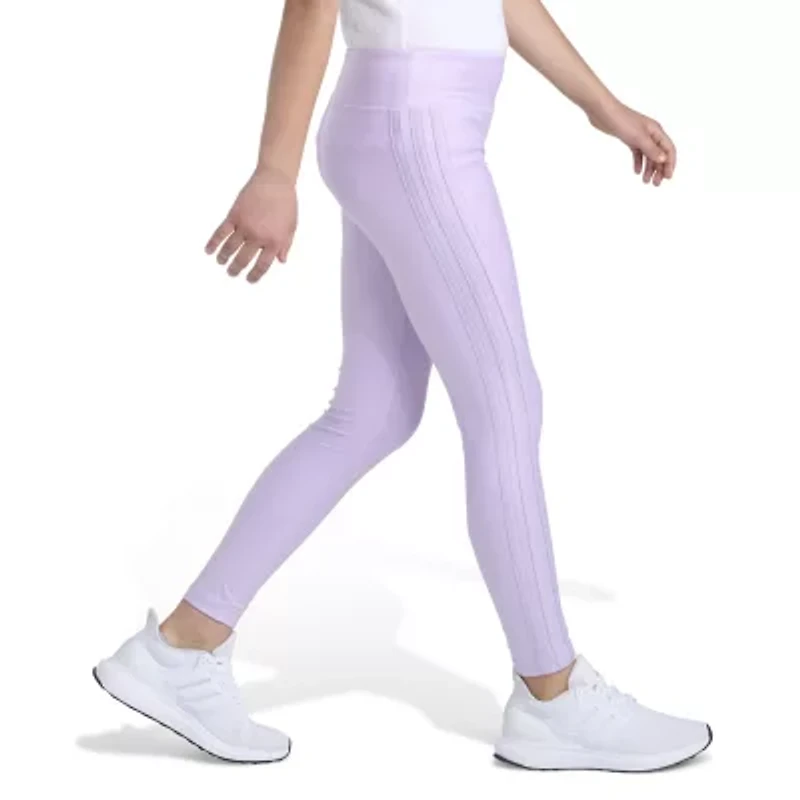 adidas Big Kid Girls Mid Rise Active Skinny Full Length Leggings