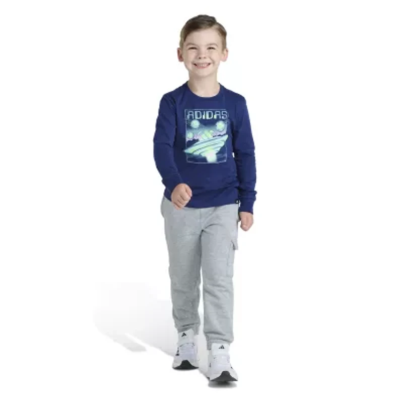 adidas Little Boys 2-pc. Pant Set