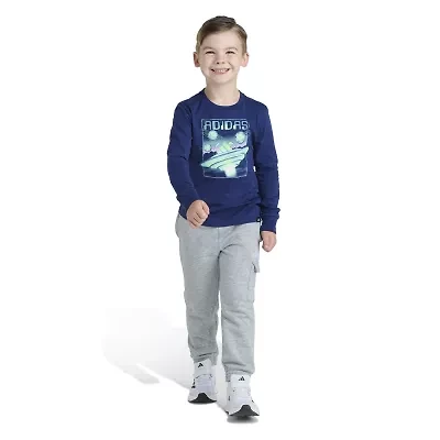 adidas Little Boys 2-pc. Pant Set