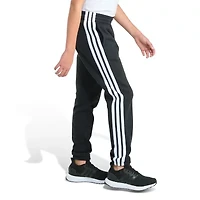 adidas Big Kid Boys Drawstring Waist Cuffed Mid Rise Regular Fit Jogger Pant