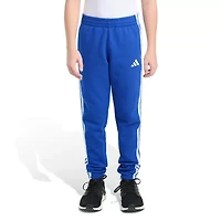 adidas Big Kid Boys Drawstring Waist Cuffed Mid Rise Regular Fit Fleece Jogger Pant