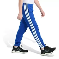 adidas Big Kid Boys Drawstring Waist Cuffed Mid Rise Regular Fit Fleece Jogger Pant