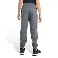 adidas Big Kid Boys Drawstring Waist Cuffed Mid Rise Regular Fit Fleece Jogger Pant