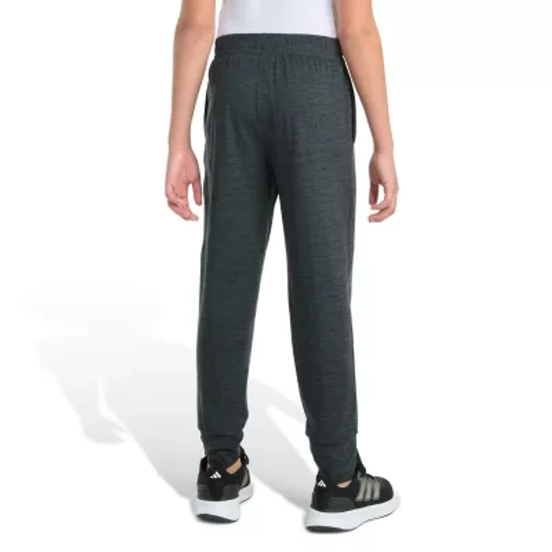 adidas Big Kid Boys Drawstring Waist Cuffed Mid Rise Slim Fit Jogger Pant