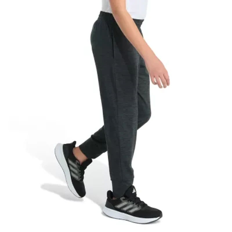 adidas Big Kid Boys Drawstring Waist Cuffed Mid Rise Slim Fit Jogger Pant